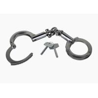 Buy cheap Criminal Real Metal Handcuffs , Official Police Handcuffs With Reinforced Rib product