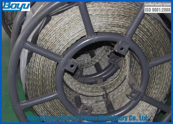 Quality 18mm 200kN Galvanized Steel Anti twist Wire Rope Conductor Stringing ROpe 12 Strands 6 Squares for sale