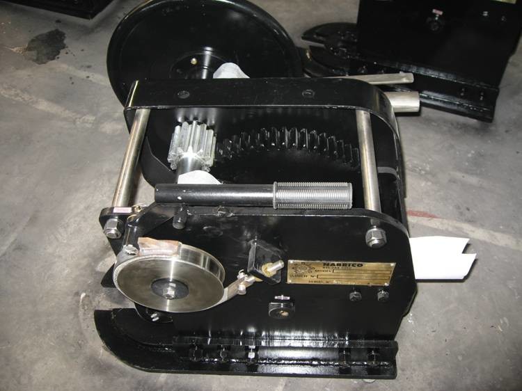Manual Industrial Hydraulic Winch Barge Connecting Sidewinder / Anchor