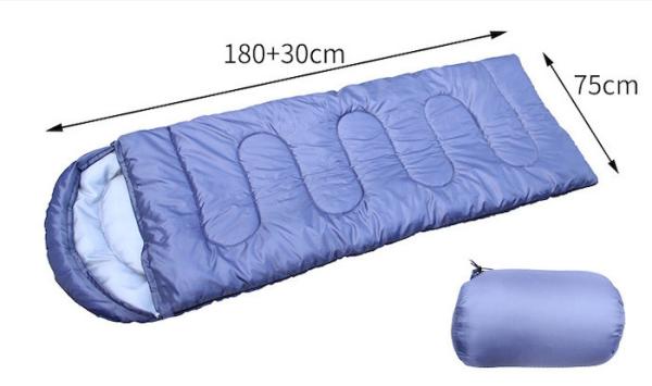 Customized 210*75CM Blue Waterproof 190T Polyester Outdoor Mountain Sleeping
