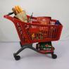Buy cheap Supermarket Plastic Basket Trolley Lightweight With Plastic Partition OEM ODM from wholesalers