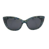 Buy cheap Cateye acetate sunglasses Men Women special green pattern UV 100% product