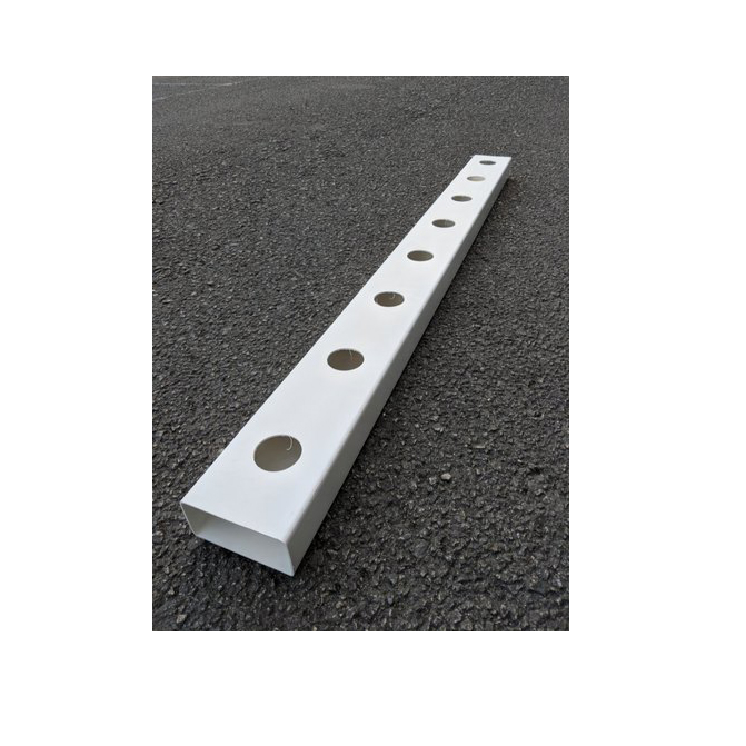 Clean Smooth Plastic Channel 2mm Thickness Nft Hydroponic Growing System 100x50mm PVC Pipe