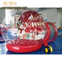 Buy cheap Inflatable Snow Globe Custom Glitter Snow Globes Christmas Snowman Santa Water product