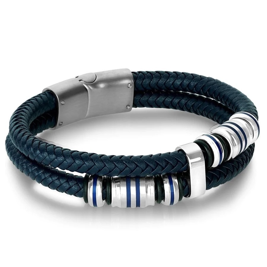 Fashion Jewelry Stainless Steel Bracelet Hollow Out Square Pattern Gift Accessories