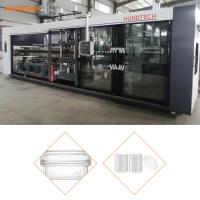 Buy cheap 3KW Servo Feeding Ice Cream Cup Lid Forming Machine Thermoforming product