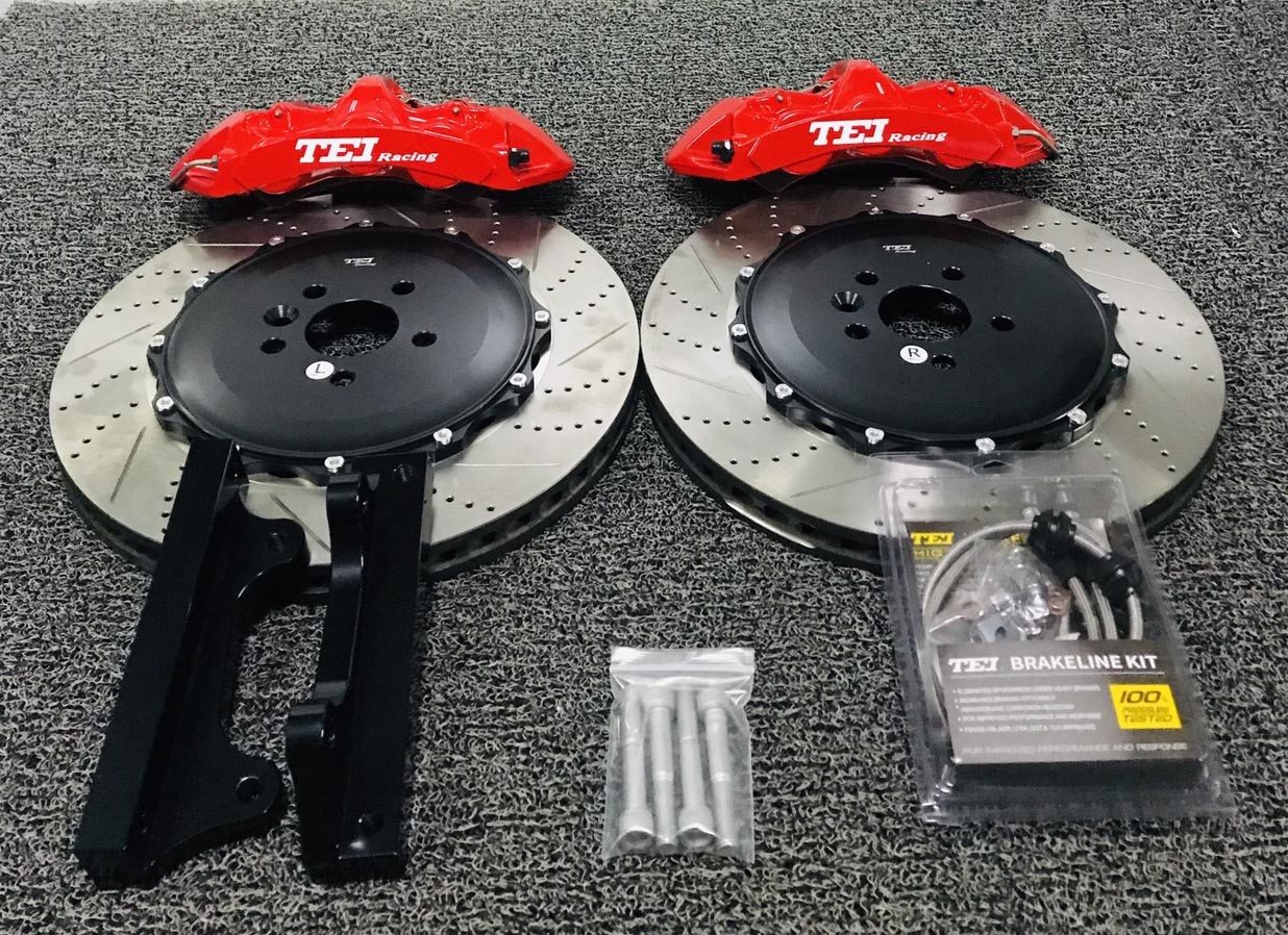 Six Piston TEI Racing Big Brake Kit Made For Jaguar F-Pace 20inch 405*34 Drilled And Slotted Rotor