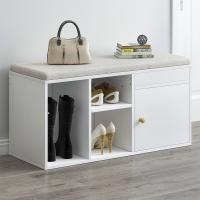 Buy cheap FSC Wooden Shoe Rack Furniture Organizer Cabinet With Door And Soft Cushion product