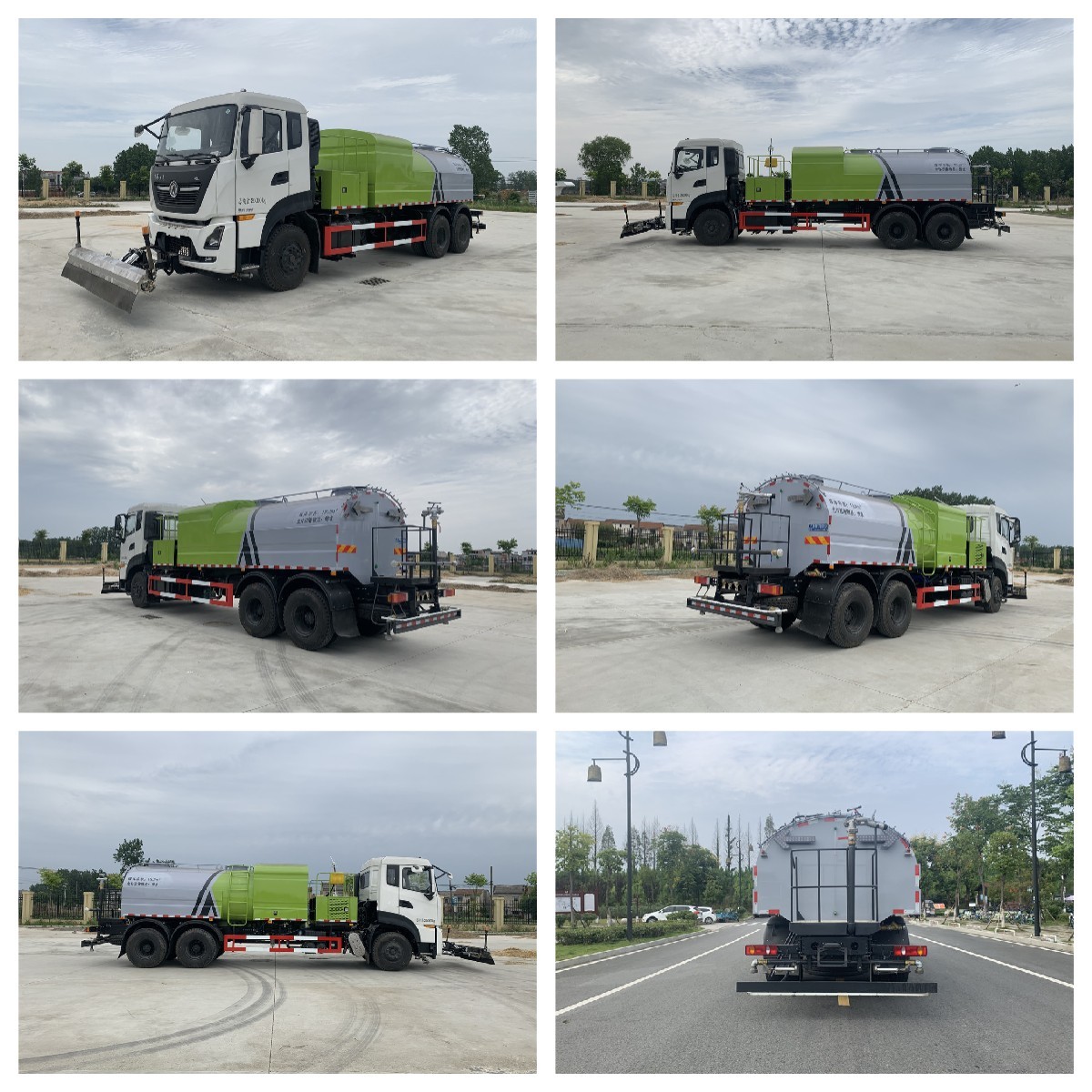 Heavy Duty Road Washing Truck With 20M3 Tank Volume And 25000KG GVW