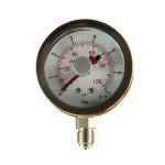 Buy cheap Brass Oil Pressure Gauge Dial Size 63MM 2.5inches 0-10Bar 1/4bsp from wholesalers