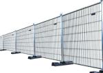 Anti Climb Hot Dip Galvanized Temporary Steel Fencing 350cm Square Top