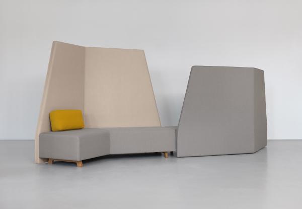 High Back Restaurant Booth Seating Waiting Room Sofa Bench For Cafe / KTV /