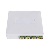 Buy cheap 4 Core ABS Fiber Optic Termination Box White For Residential And Commercial product