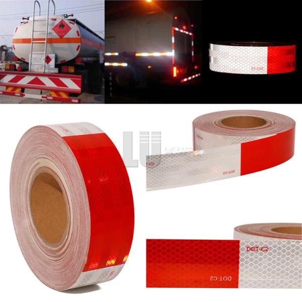 Buy cheap Certificated Provided 2'' Warning White Red Conspicuity DOT-C2 Reflective Tape For Truck from wholesalers