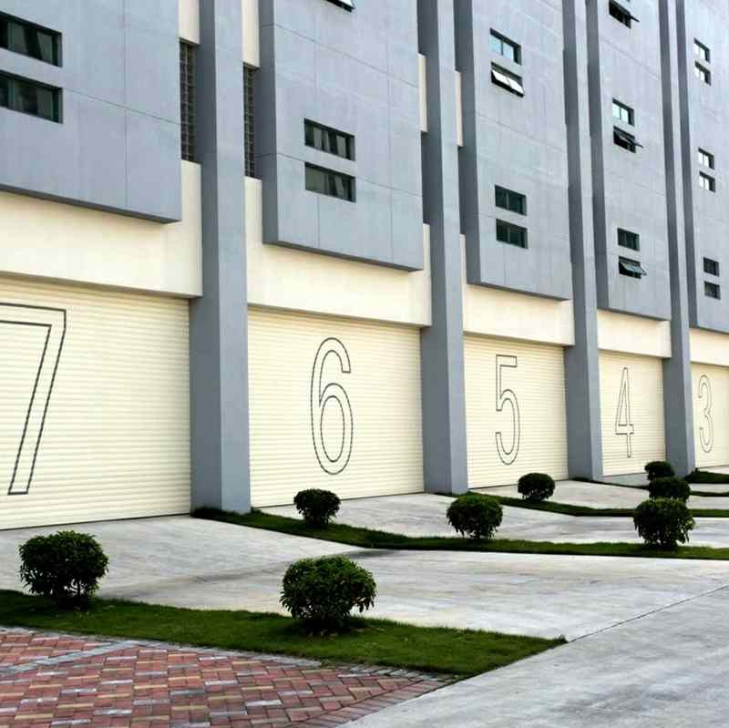 Automatic Aluminium Roller Garage Doors 1.2mm For Warehouse / Industrial Buildings