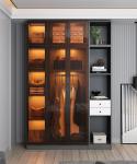Home Bedroom Corner Glass Door Wardrobe Glass Almirah For Bedroom
