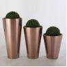 Buy cheap Height 1100mm Cone Stainless Steel Planter For Public Place Decorate from wholesalers