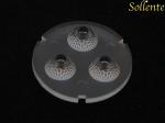 Round 3 In 1 Optics Led Light Lens 20 Degree For High Power Cree XTE LED