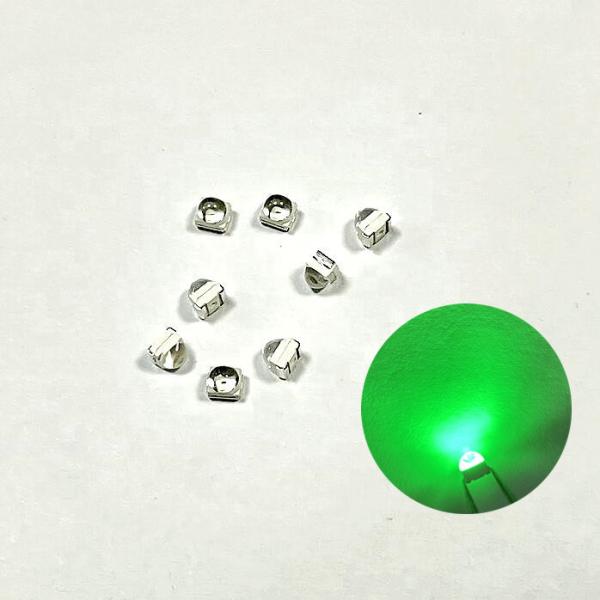 Green Color SMD 3528 LED Diode 520-530nm 10000-13000mcd Ball Head Water Clear