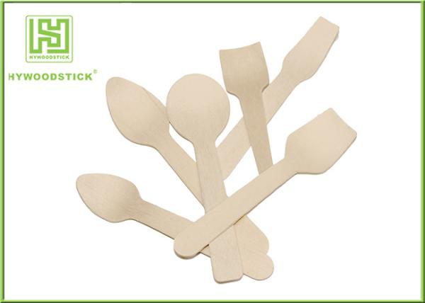 Buy cheap Birch Wooden elegant disposable dinnerware Customization 6" Length FSC FDA from wholesalers