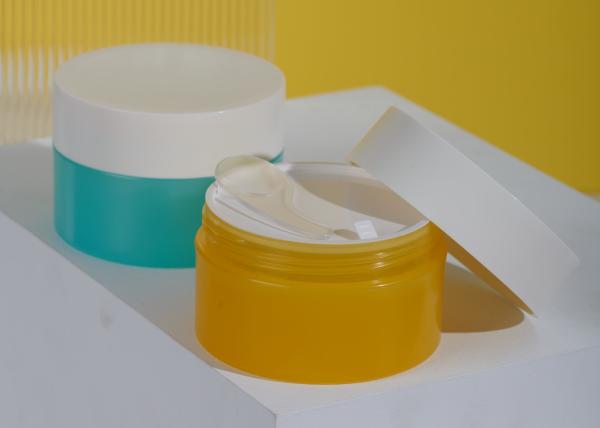 Buy cheap Fresh Style Face Cream Eye Mask Plastic Cosmetic Jar 100ml With White Lid from wholesalers