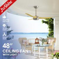 Buy cheap Indoor Decorative Led Ceiling Fan with 3 Color Light and DC Motor product