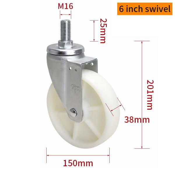 Buy cheap Medium Duty TPA Industrial Caster Wheels 6 Inch 250kg Load from wholesalers