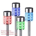 35.5cm Solar Powered LED Ground Lights Waterproof 2W Stainless Steel