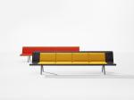 Multi Seat Colorful Restaurant Booth Seating / Waiting Room Bench Seating