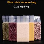 Gravure Printing Food Rice Packaging Vacuum Plastic 1Kg 2Kg 5Kg 10Kg Pe Heat
