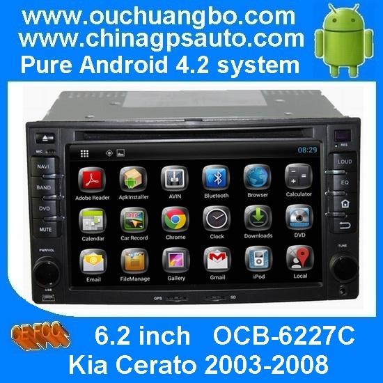 Ouchuangbo Car DVD Kia Cerato 2003-2008 Sat Navi Radio Player SD Bluetooth