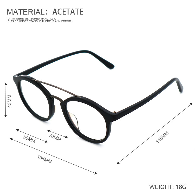 Artisanal Enduro Wood Grain Acetate Optical Glasses Frame MR 098