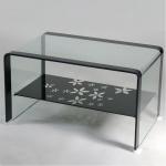 Bent Tempered Glass Furniture Curved Glass Staircase Railing / Coffee Table