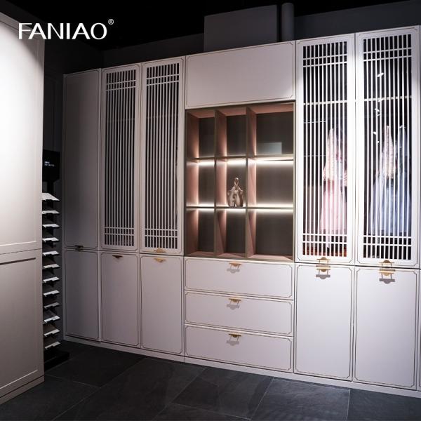 Buy cheap Bedroom Cream Tailored Wardrobe Romantic French Style For With Pull Out Mirror from wholesalers