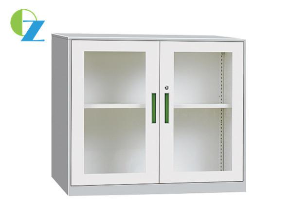 Buy cheap Customized Steel Office Cupboard file storage with Double Glass Swing Door from wholesalers