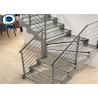 Buy cheap Laminated Tempered Glass Straight Flight Staircase Ss Double Beams Suppport from wholesalers