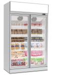 Buy cheap 2 Door Upright Glass Door Freezer Condensing Unit Top Mounted Plug In Type from wholesalers