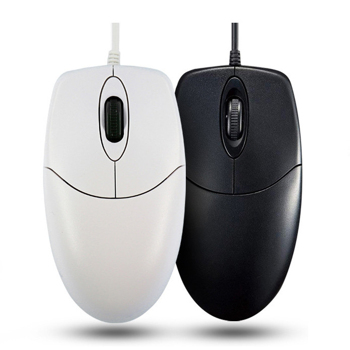 IP68 Washable Medical Anti-virus Disinfectable Wired Sleek Fashable Plastic Mouse with Right Left Click Buttons and Scroll Wheel
