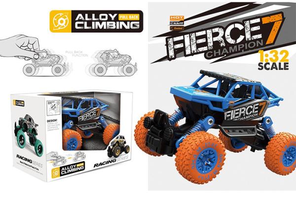 1 : 32 Alloy Climbing Vehicles Big Wheels Children's Play Toys Pull Back Go