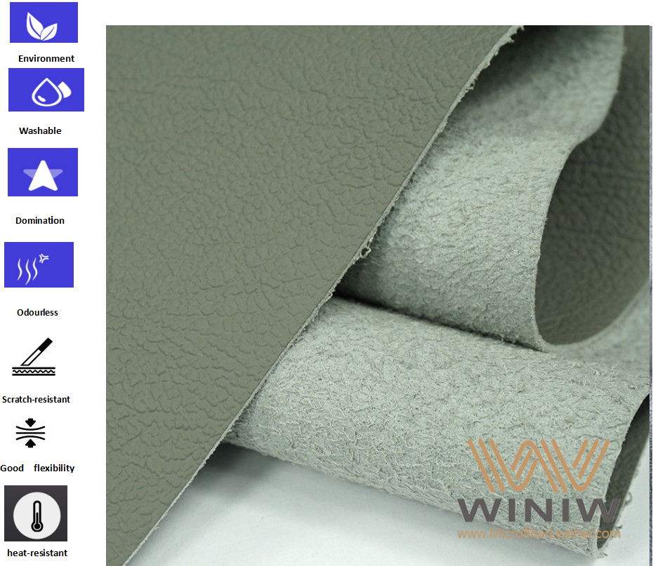 Waterproof synthetic microfiber leather fabric for Car Seat