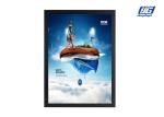 Buy cheap Clip Open Led Slim Panel Light Box Flat Aluminum Profile Smooth Black Painted from wholesalers
