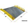 Buy cheap Heavy Duty Dock Plates , Aluminum Dock Board With Steel Curb 15000 Lbs Capacity from wholesalers