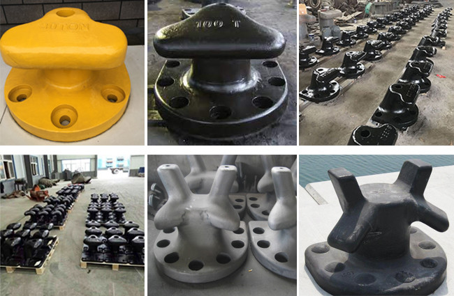 Heavy Duty Mooring Cast Iron Bollard 100 Tons For Boat Dock Ship Berthing