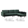 Buy cheap Simple Velvet Sofa Bed Recycle Foam Filling Solid Wood Frame Solid Wood Legs from wholesalers