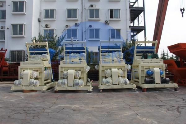 Buy cheap Durable Js1000 Forced Twin Shaft Concrete Mixer Small Linear Velocity Easy To Repair from wholesalers