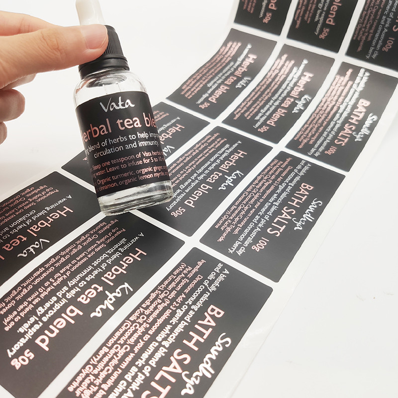 4cm X 8cm Adhesive Sticker Printer Paper Plain Vinyl Sticker Sheets For Skincare