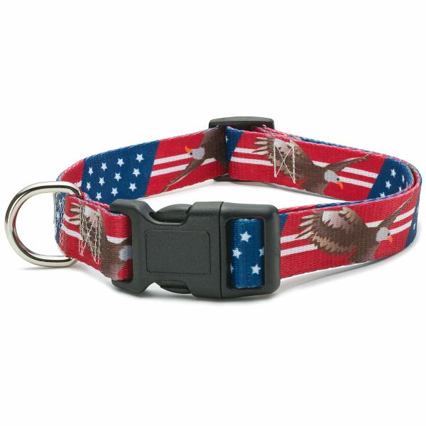 Buy cheap All Seasons Polyester Dog Collar Buckle Type Customized American Flag Design from wholesalers