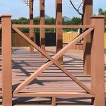 Outdoor WPC Hand Railing Insect Proof WPC Balcony Railing Modern