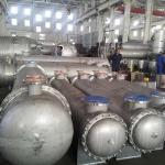 2205 2507 Double Tube Sheet Heat Exchanger , Horizontal Shell And Tube Condenser