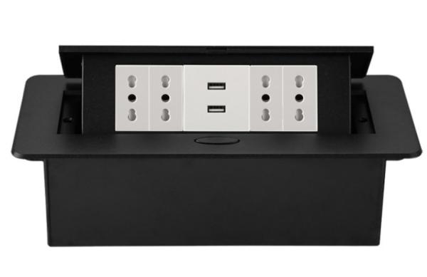 Buy cheap Aluminum Alloy Tabletop Pop Up Power Outlet Socket Standard Grounding Residential from wholesalers